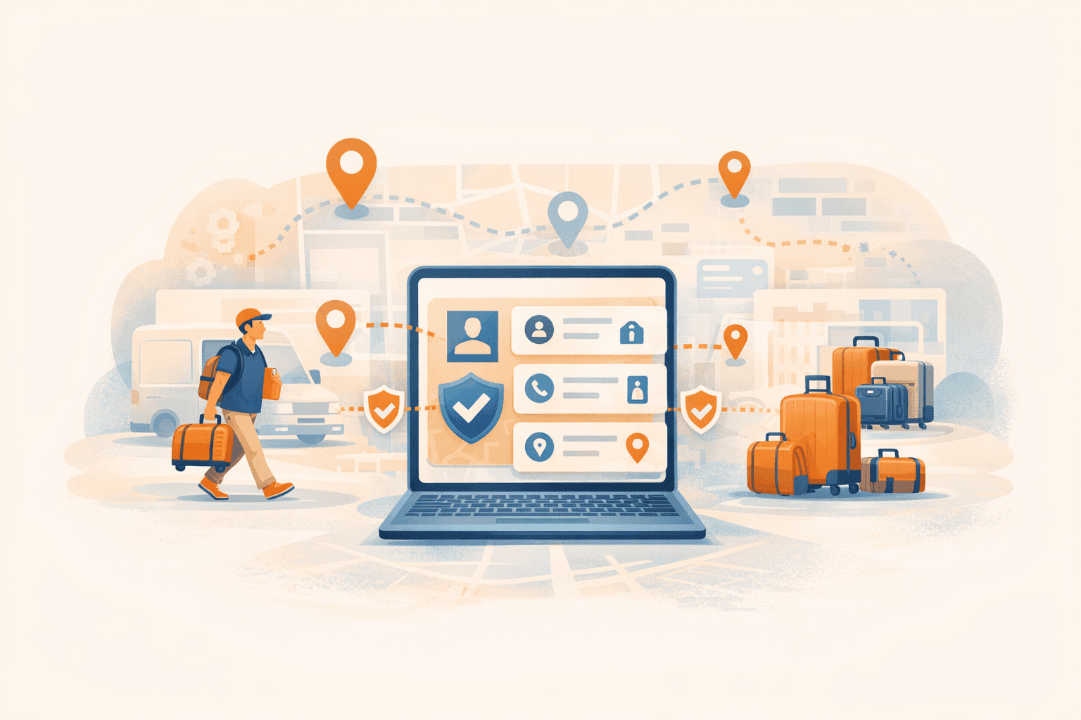 Secure data-sharing illustration for trusted partners