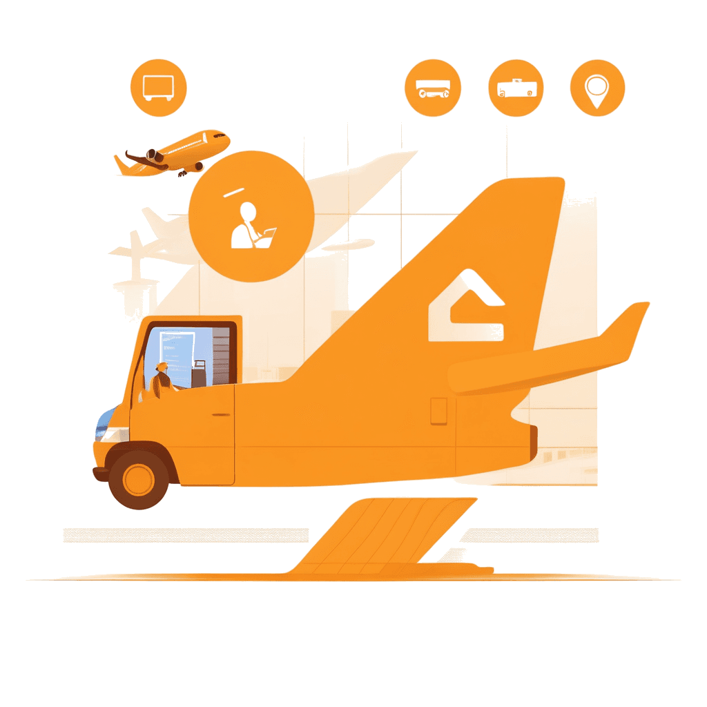 BagBuddy luggage transfer illustration